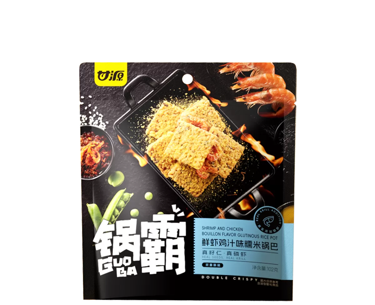 Glutinous Rice Crust Shrimp & Chicken Gravy Flavor 102G