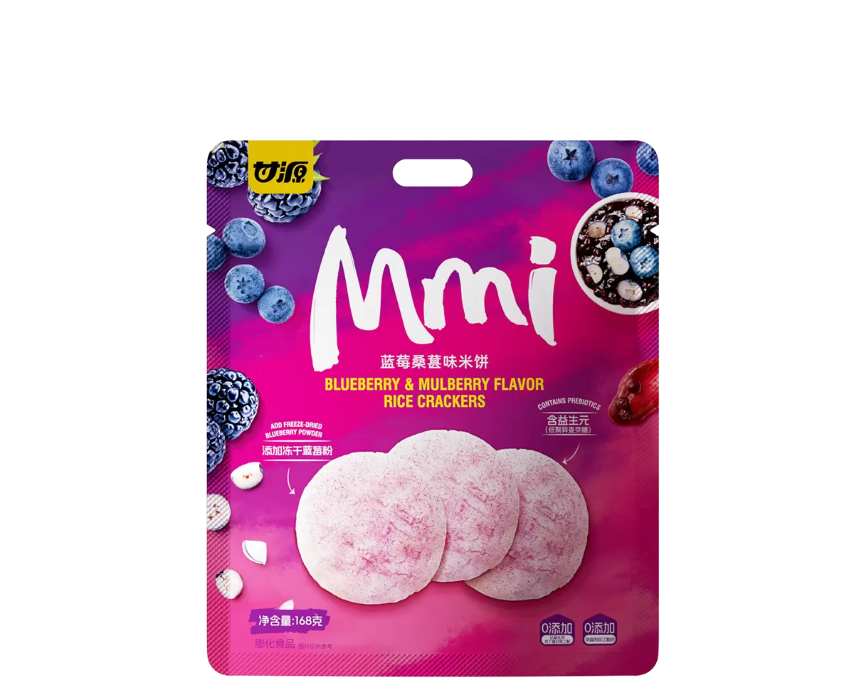 Rice Cracker Blueberry & Mulberry Flavor 168G