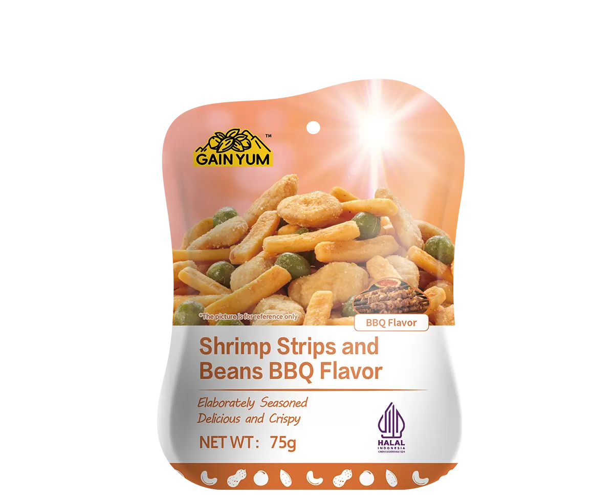 Shrimp Strips and Beans BBQ Flavor 75g