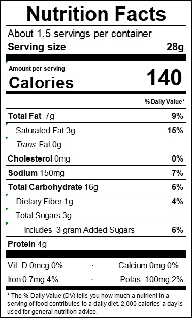 Product Specifications of Crab Roe Flavor Broad Beans