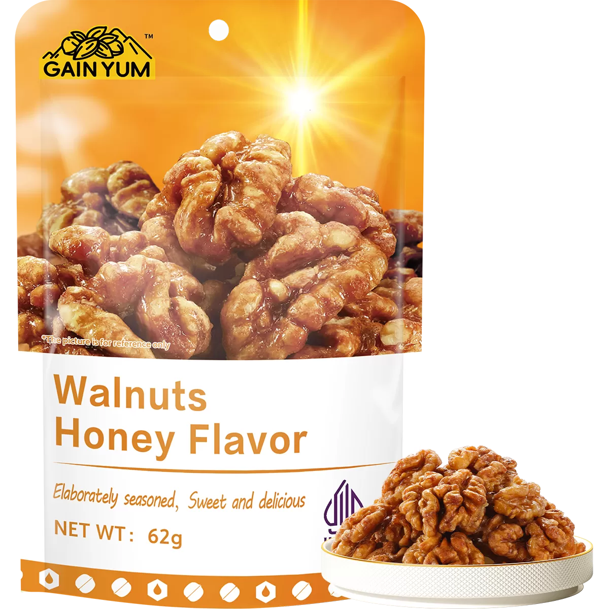 Walnuts Honey Flavor 62g